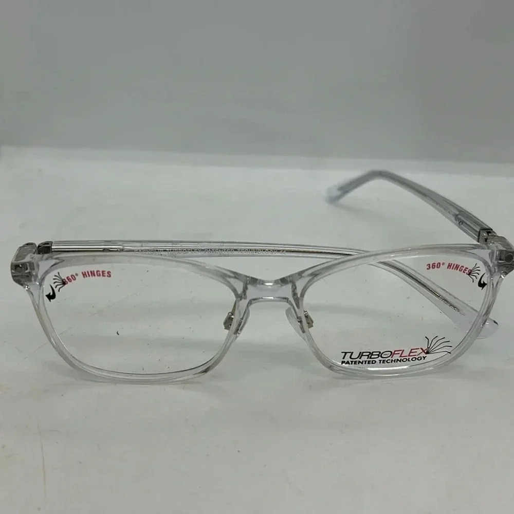 EasyClip EC575 Kids Eyeglasses Frames RXable. Crystal NWT